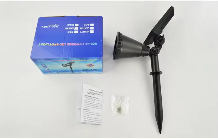 Unique Design 18 Led Rgb Spot Light Waterproof Garden Led Solar Stake