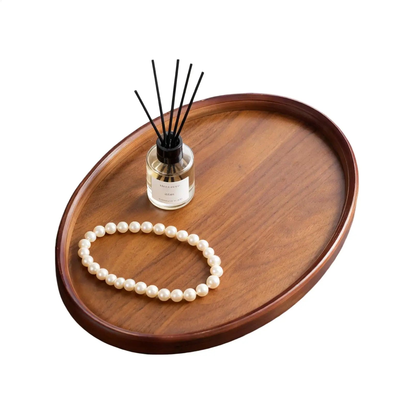 Wooden Serving Trays Oval Display Retro Home Decor Decorative Wooden Trays