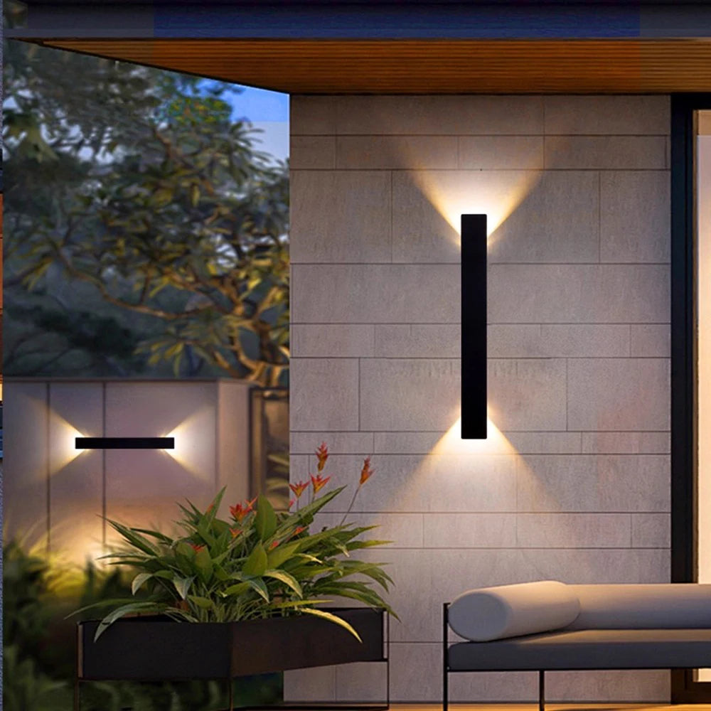 Modern LED Wall Lamp Outdoor/Indoor Wall Lamp 110V 220V Straight Strip Lamp