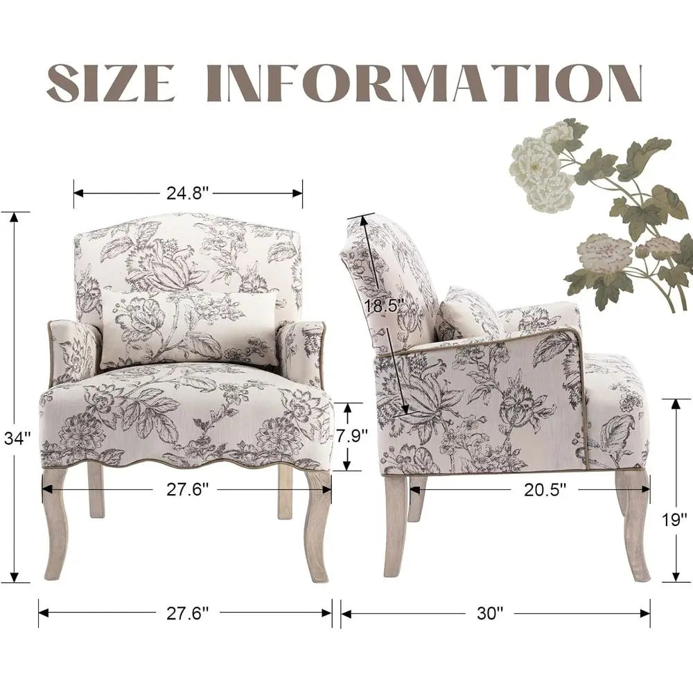 Accent Chair Fabric Comy Single Sofa Upholstered Modern Reading Chair