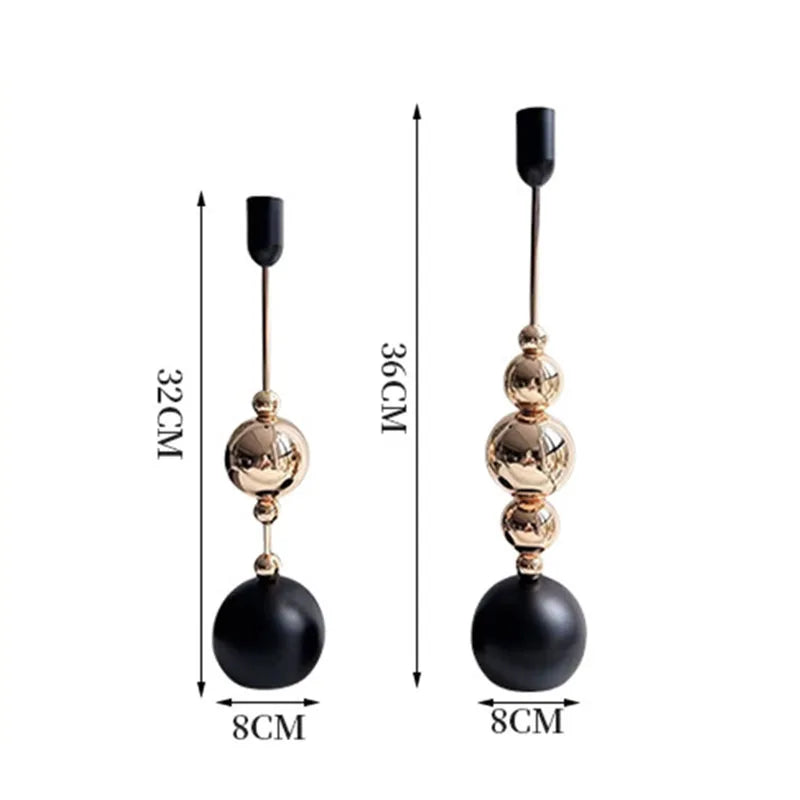 Metal Gold Candlestick Holder — Luxury Taper Candle Stand