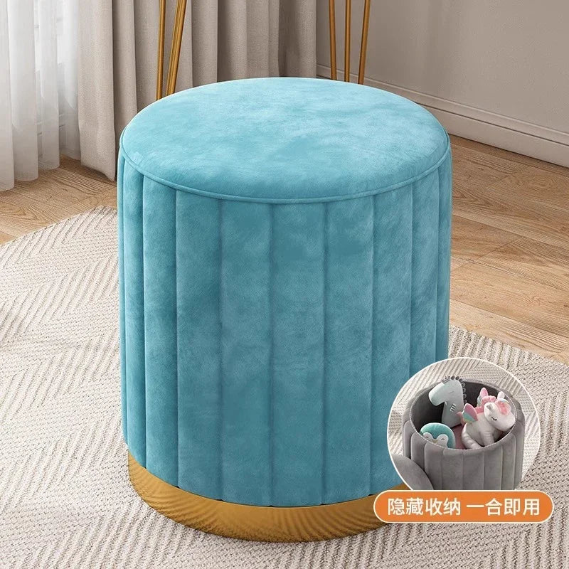 Bedroom Furniture Cream wind storage makeup stool vanity chair vanity stool