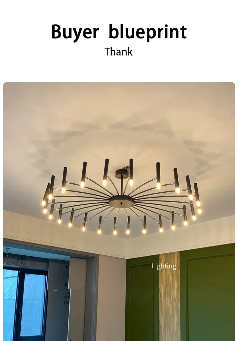 Minimalist Ceiling Chandelier G9 Light Fixtures 110V/220V Home Interior