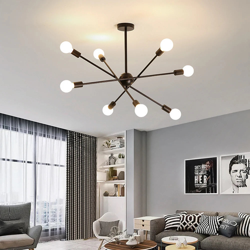 Modern LED Ceiling Chandelier Light Living Room Bedroom Lighting Decor