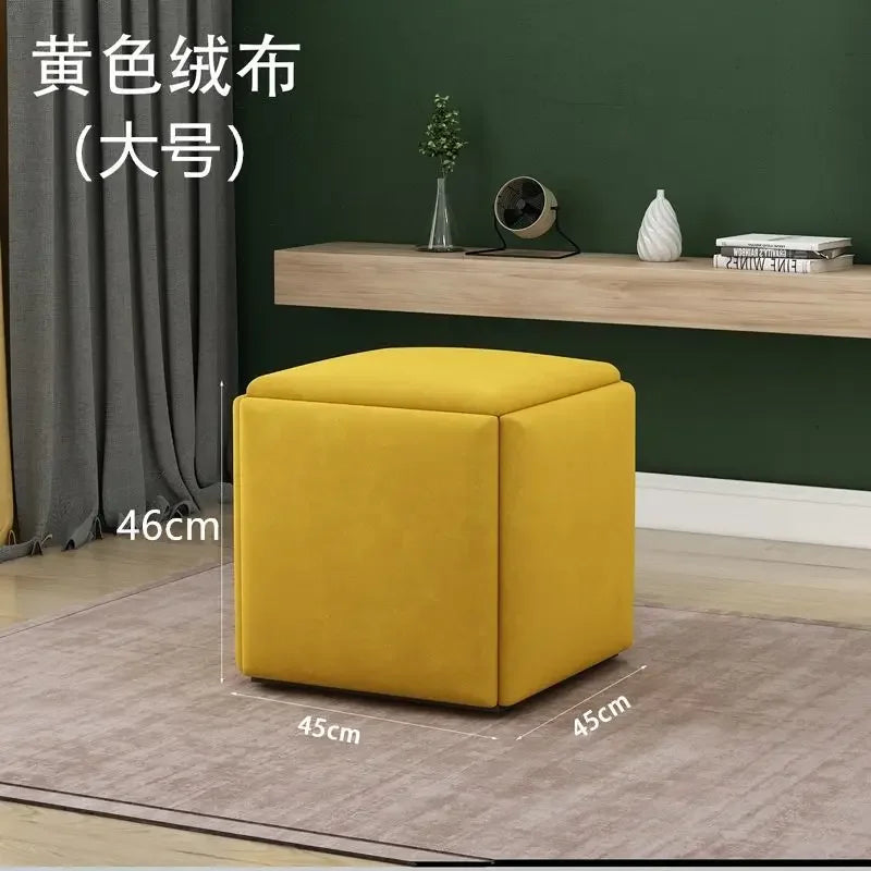 Multifunctional Sofa Stool Iron Foldable Living Room Furniture Home Rubik's Cube