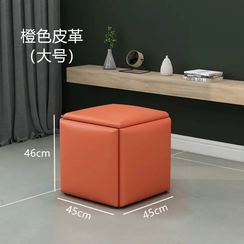 Multifunctional Sofa Stool Iron Foldable Living Room Furniture Home Rubik's Cube