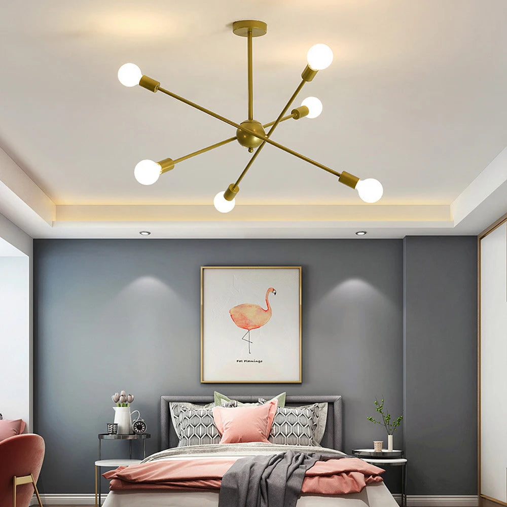 Modern LED Ceiling Chandelier Light Living Room Bedroom Lighting Decor