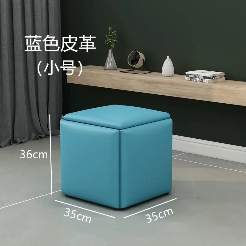 Multifunctional Sofa Stool Iron Foldable Living Room Furniture Home Rubik's Cube