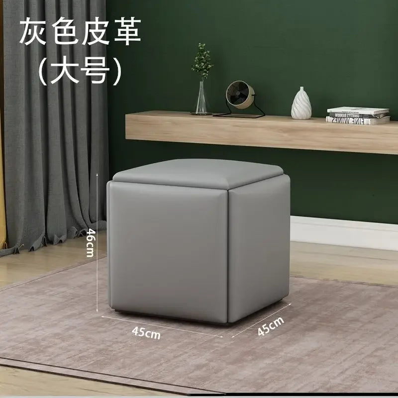 Multifunctional Sofa Stool Iron Foldable Living Room Furniture Home Rubik's Cube