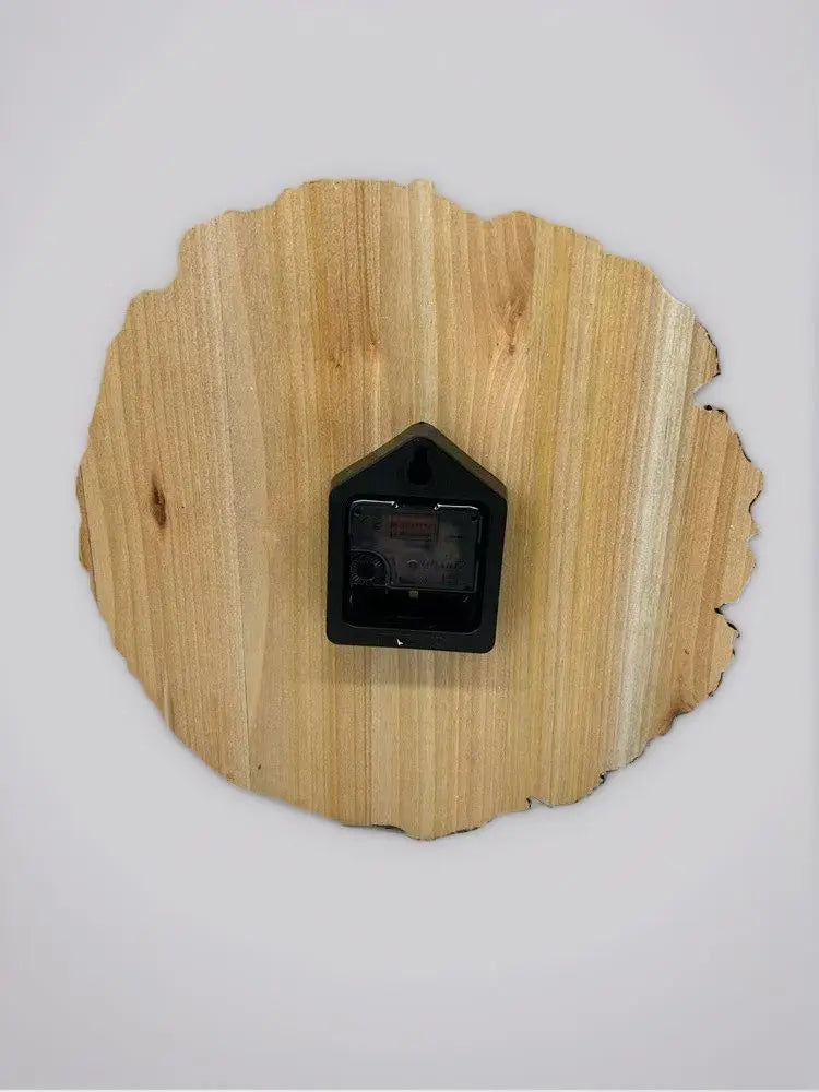 Minimalist Wooden Round Wall Clock, Silent Living Room Decor Ticking Clock