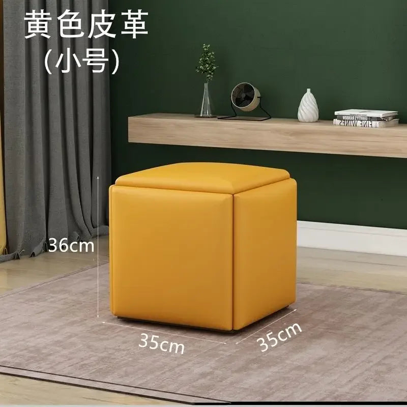 Multifunctional Sofa Stool Iron Foldable Living Room Furniture Home Rubik's Cube