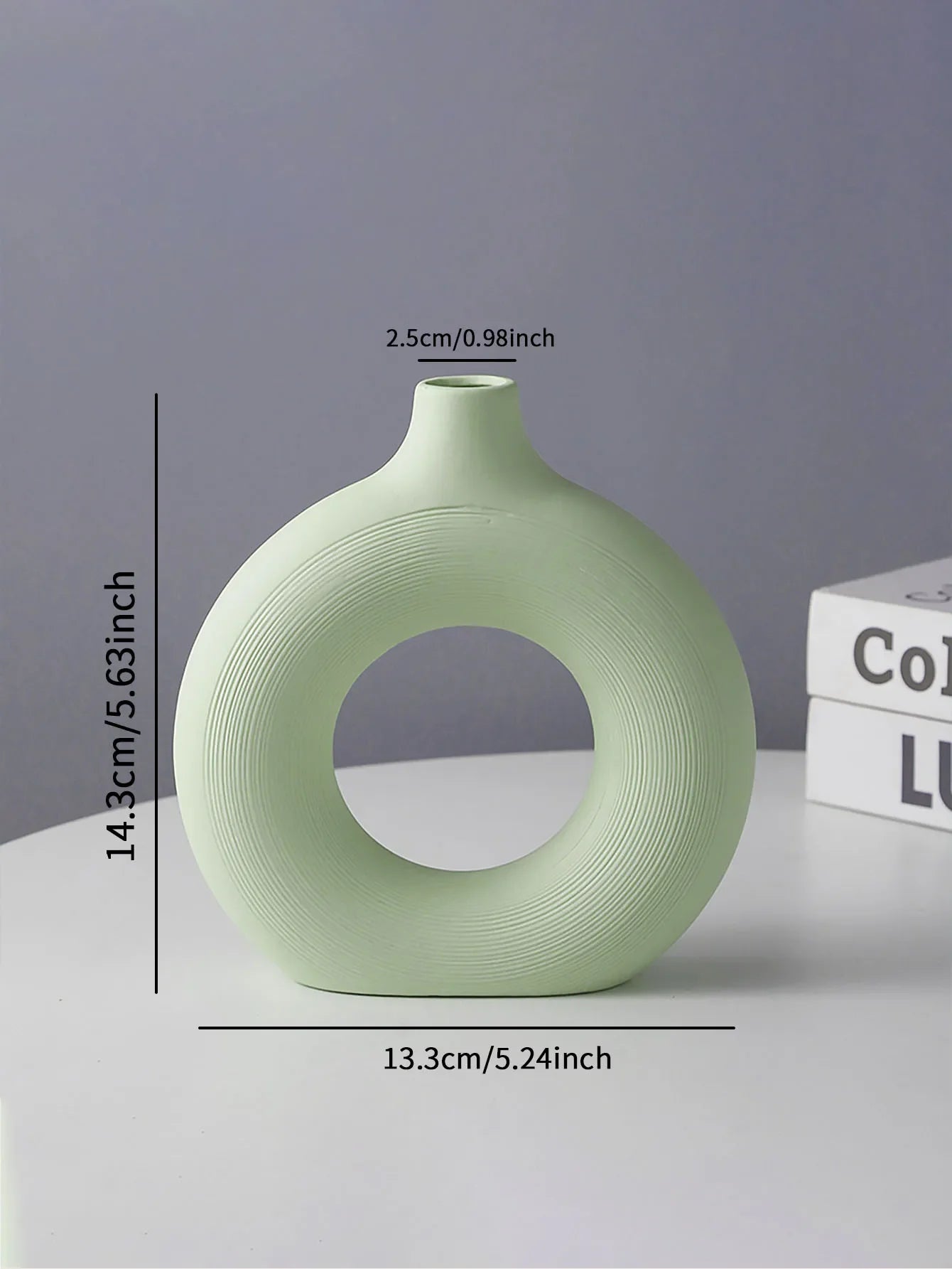 Ceramic vase, round matte vase, minimalist Nordic Bohemian vase