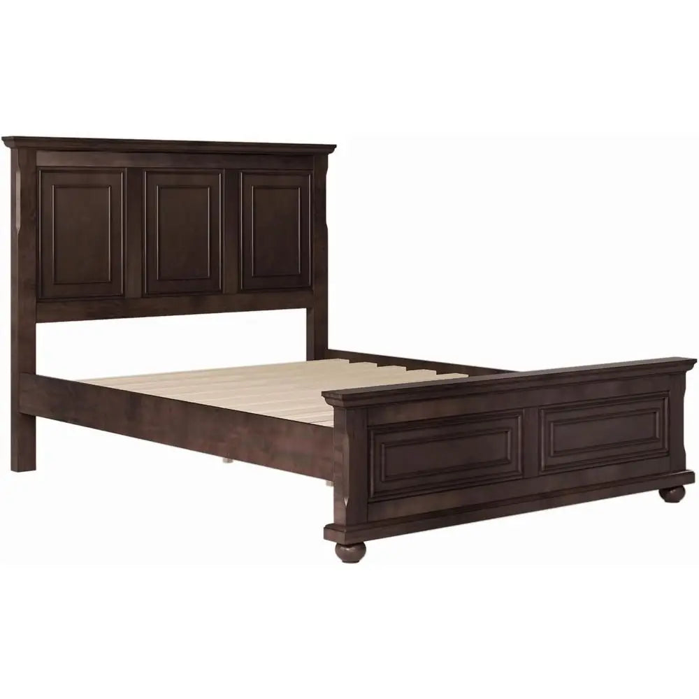 Solid Wood Queen Platform Bed with Wooden Slats, No Box Spring Needed