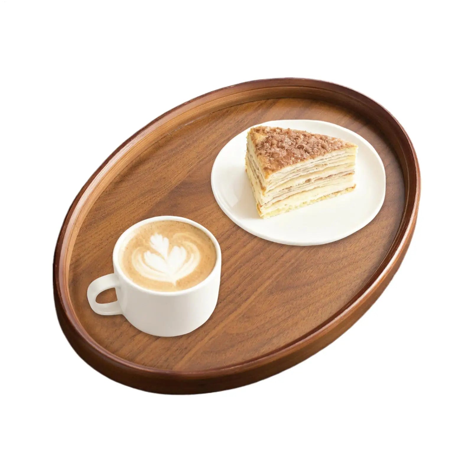 Wooden Serving Trays Oval Display Retro Home Decor Decorative Wooden Trays
