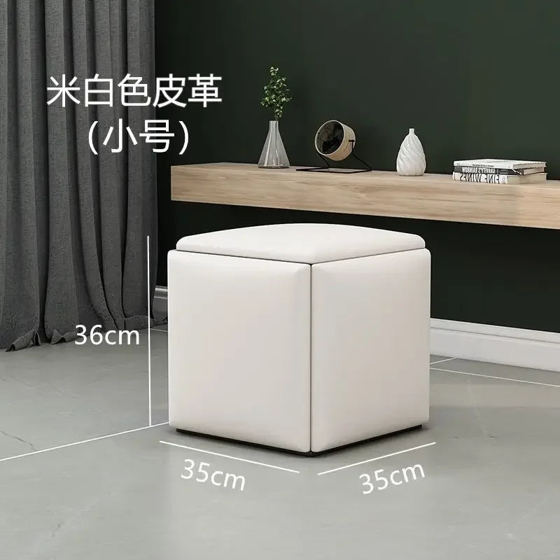 Multifunctional Sofa Stool Iron Foldable Living Room Furniture Home Rubik's Cube