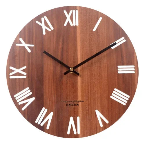 Wooden 3D Wall Clock Modern Design Nordic Brief Living Room Decoration