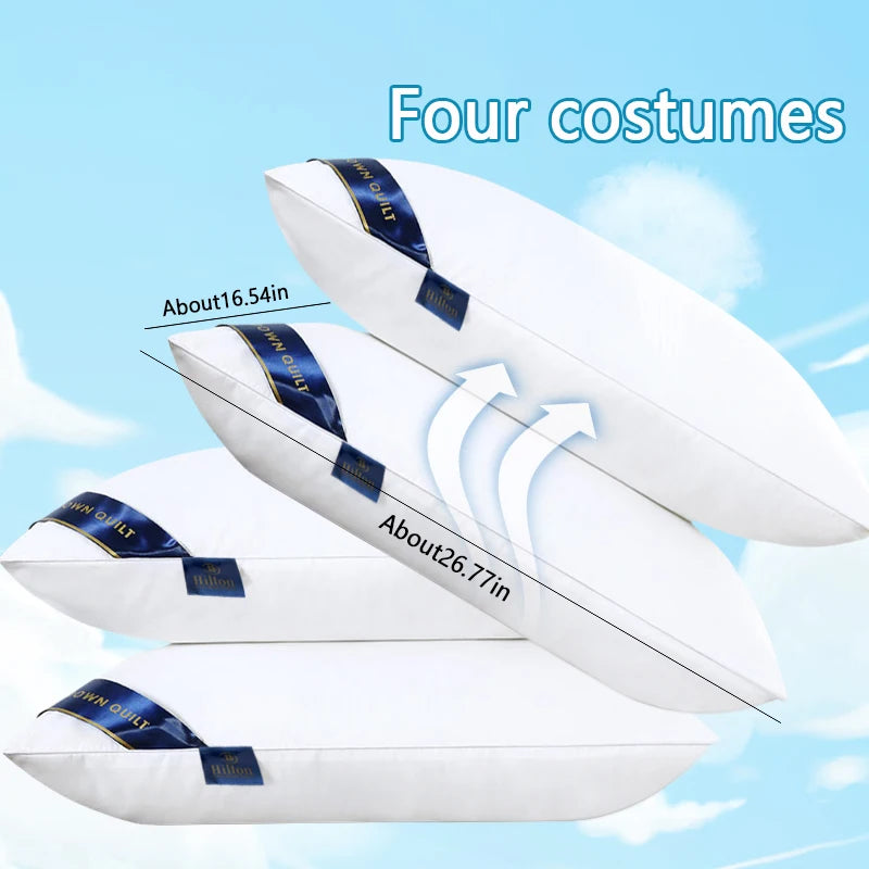 Wholesale Healthy Sleep Bed Sleeping Luxury Hotel Hilton Leisure Pillow