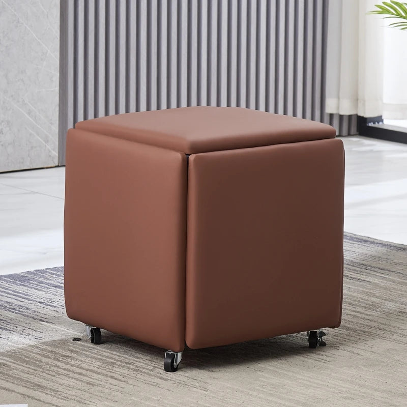 Nordic 5 in 1 Sofa Soft Stool, Creative Home, Rubik's Cube Combination