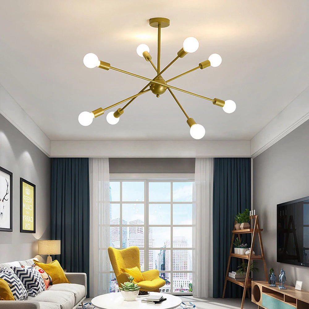Modern LED Ceiling Chandelier Light Living Room Bedroom Lighting Decor