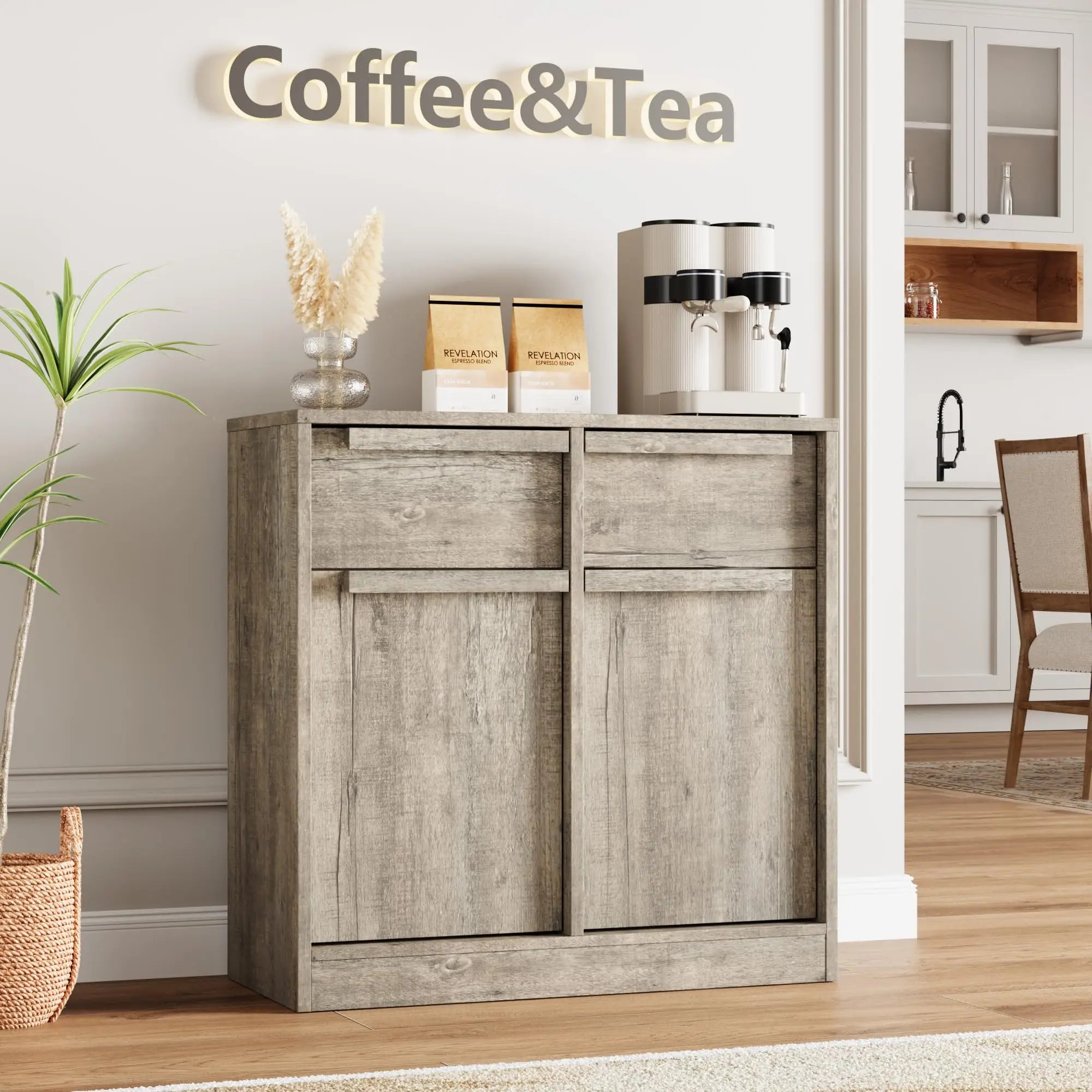 Buffet Cabinet with Drawers Sideboard Buffet Storage Cabinet Kitchen Table