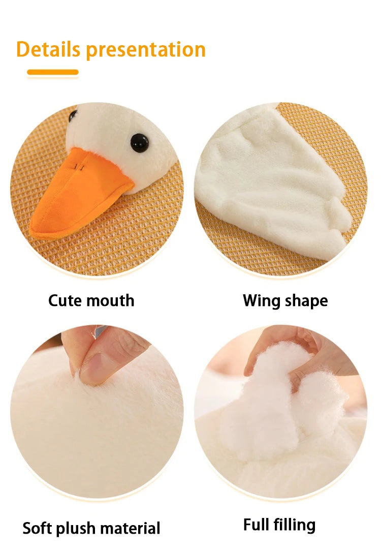 Baby Goose Stuffed Animal Throw Pillow