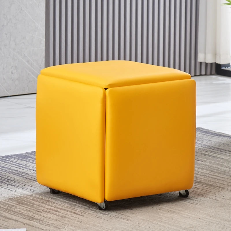 Nordic 5 in 1 Sofa Soft Stool, Creative Home, Rubik's Cube Combination