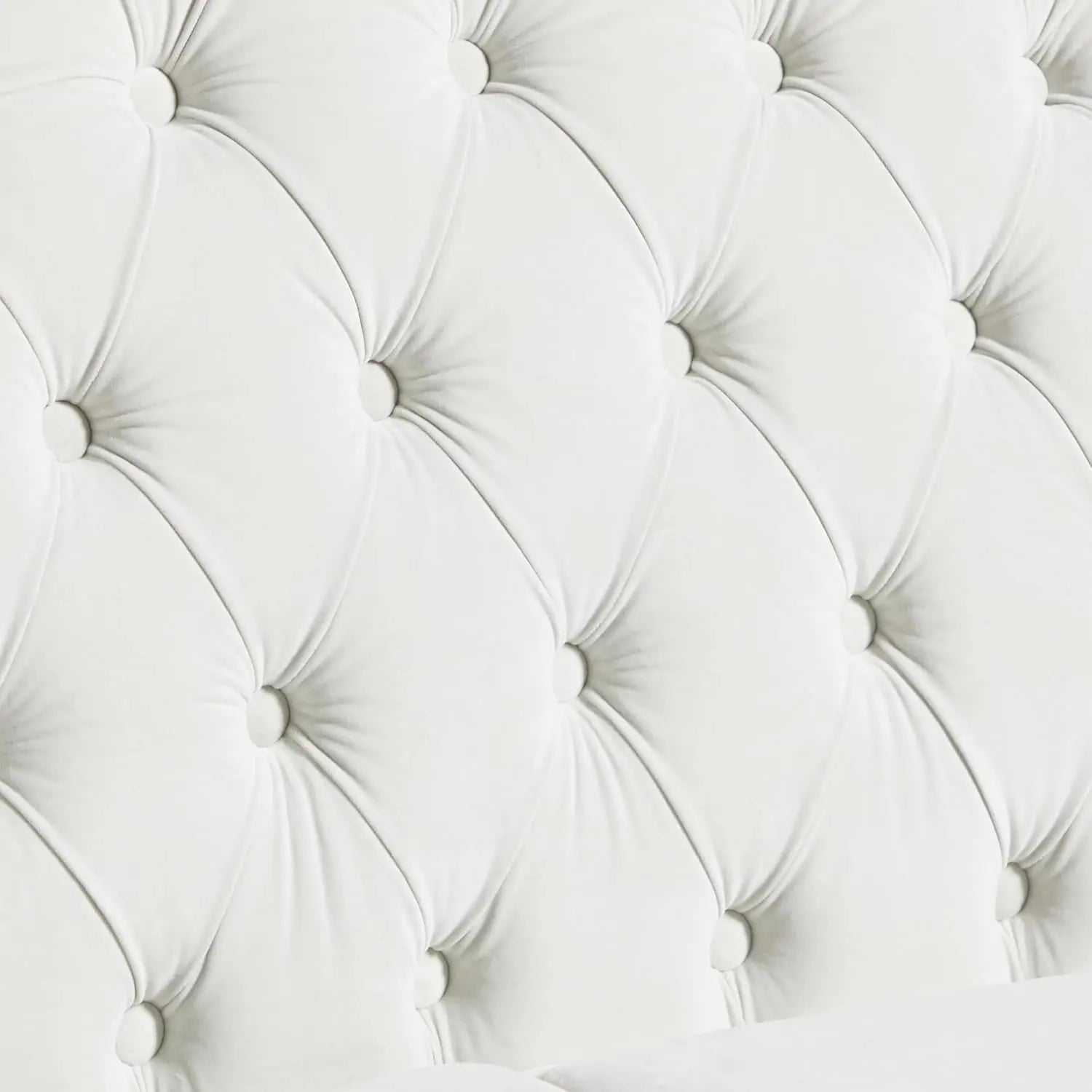 White Velvet Upholstered High Back Armchair Mid-Century Solid Wood Legs