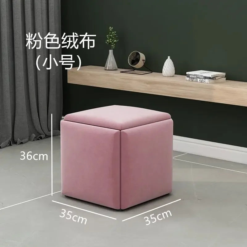 Multifunctional Sofa Stool Iron Foldable Living Room Furniture Home Rubik's Cube
