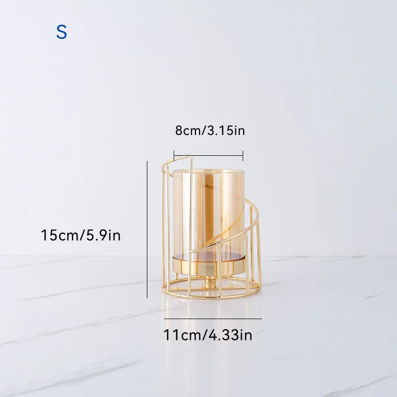 Metal Candle Holder Wedding Festival Home Decoration Bar Dinner Romantic