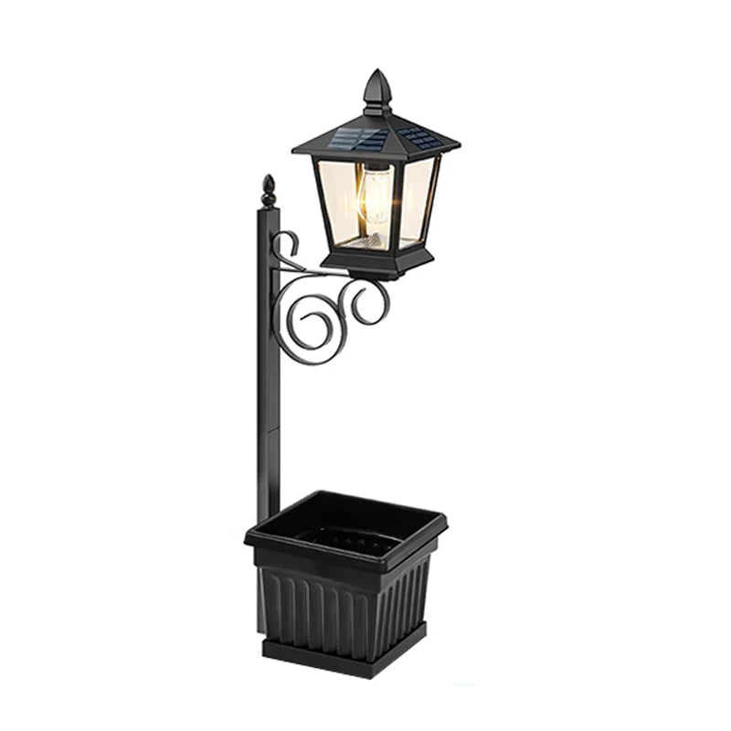Solar Lamp Post Light with Planter Solar Light Planter Solar Planter Lights Outdoor