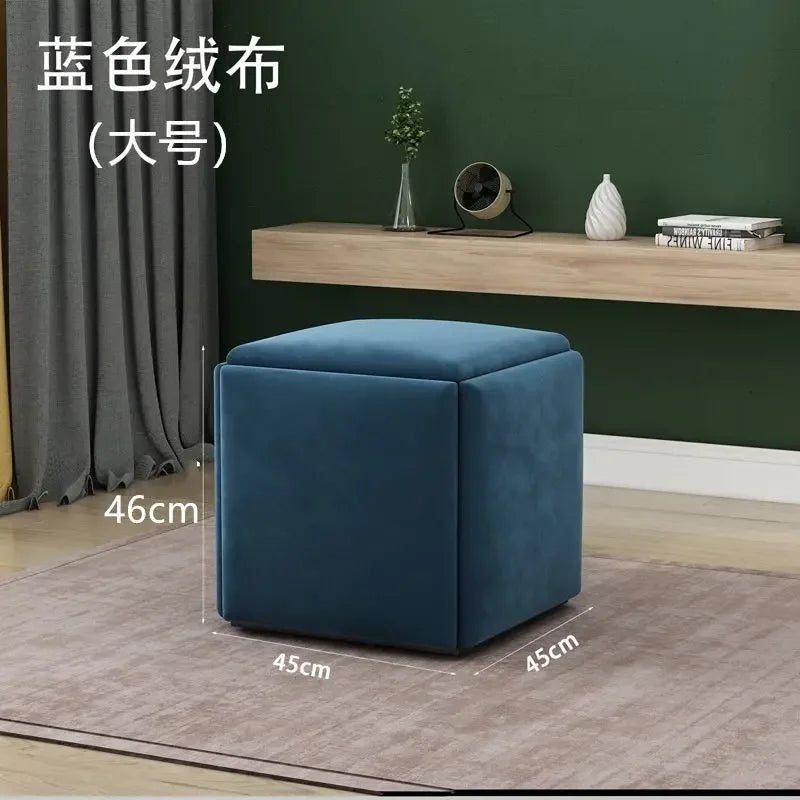 Multifunctional Sofa Stool Iron Foldable Living Room Furniture Home Rubik's Cube