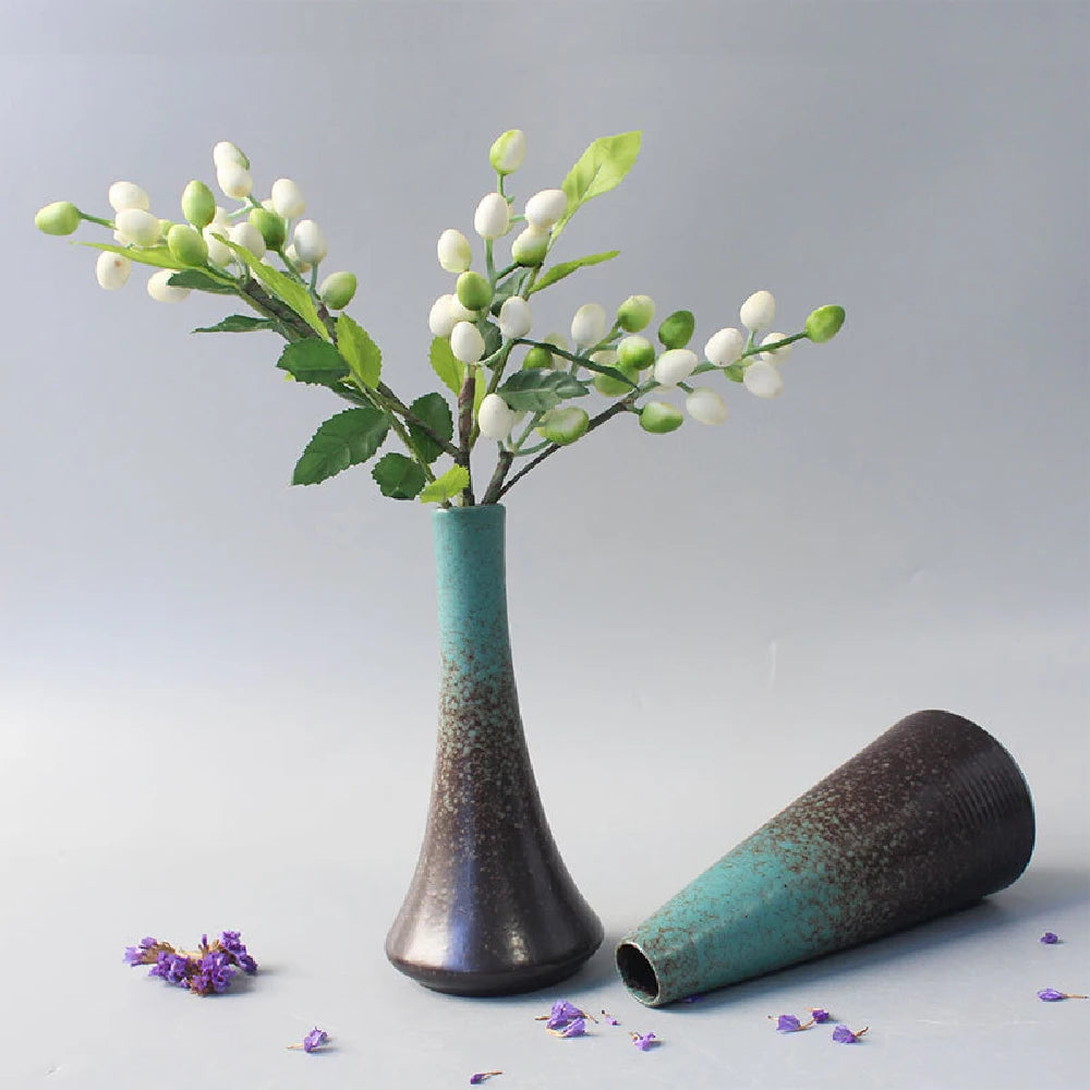 Ceramic Small flower Vase Home Decoration Crafts Tabletop Ornament