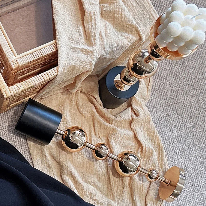Metal Gold Candlestick Holder — Luxury Taper Candle Stand