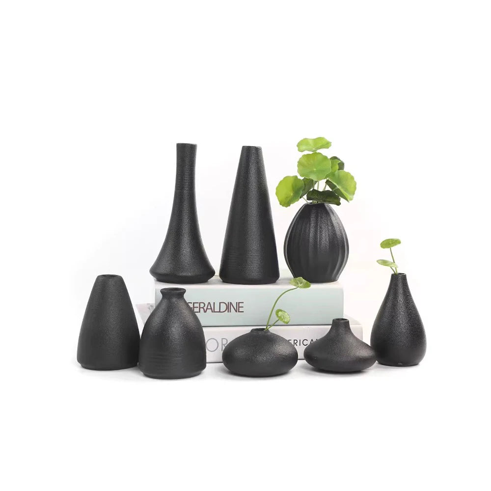 Ceramic Small flower Vase Home Decoration Crafts Tabletop Ornament
