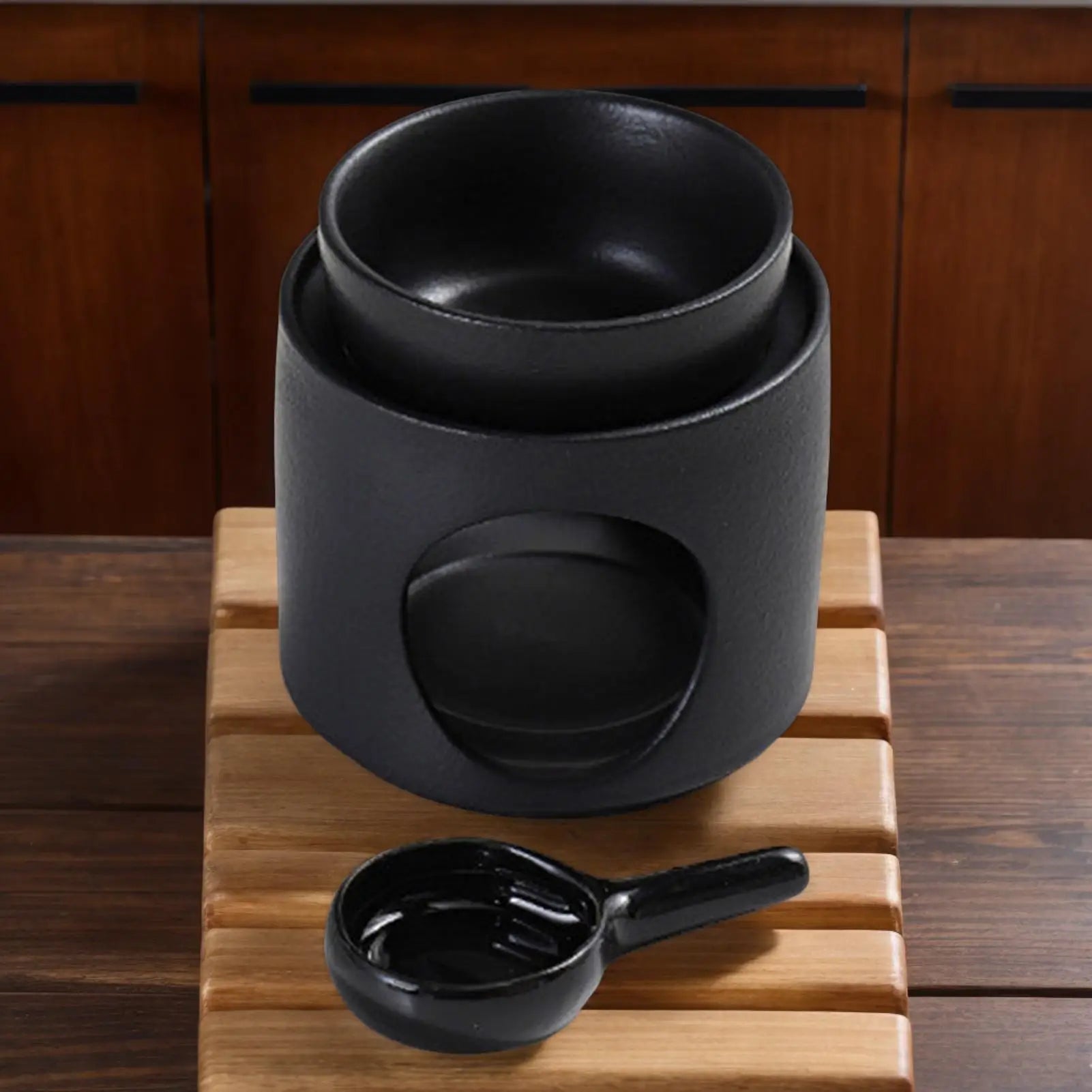 Ceramic Tealight Candle Holder & Oil Warmer Non Slip Home Aroma Table Decor
