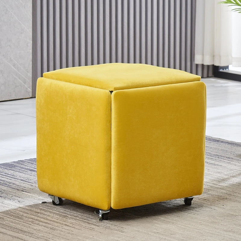 Nordic 5 in 1 Sofa Soft Stool, Creative Home, Rubik's Cube Combination