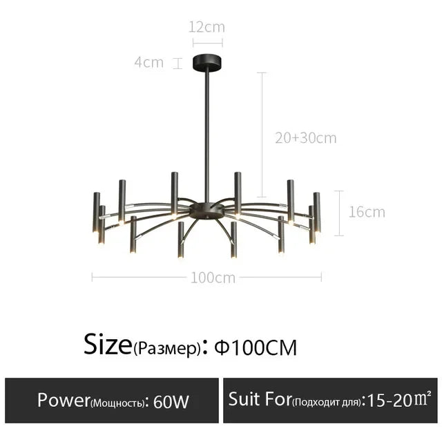 Minimalist Ceiling Chandelier G9 Light Fixtures 110V/220V Home Interior
