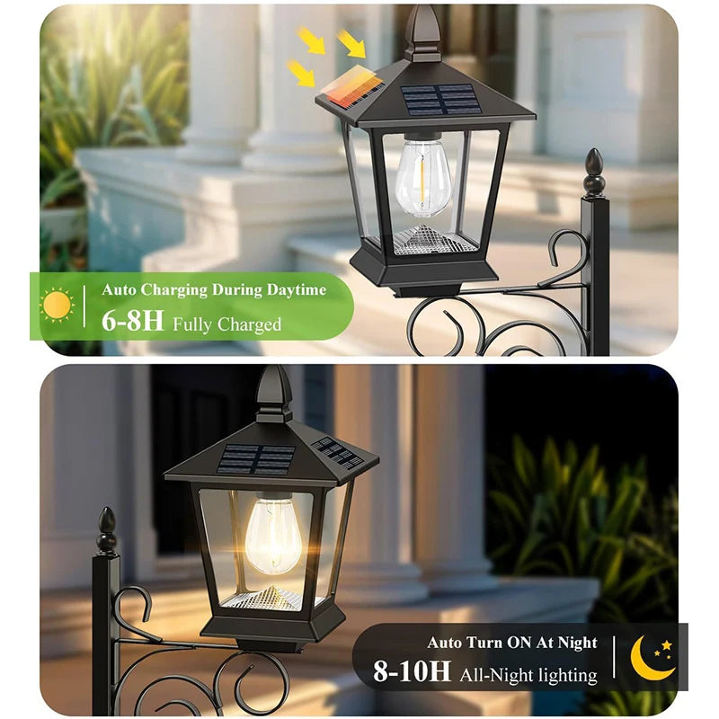 Solar Lamp Post Light with Planter Solar Light Planter Solar Planter Lights Outdoor