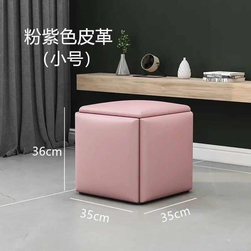 Multifunctional Sofa Stool Iron Foldable Living Room Furniture Home Rubik's Cube