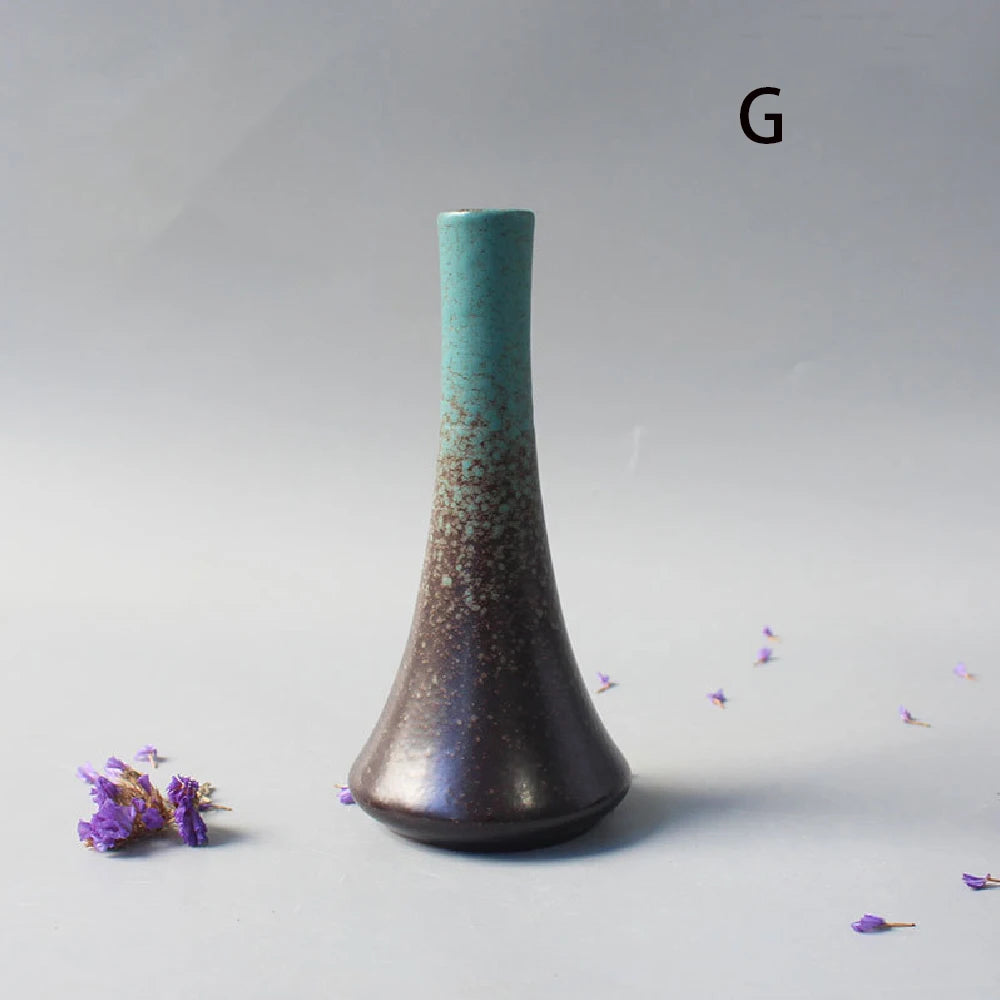 Ceramic Small flower Vase Home Decoration Crafts Tabletop Ornament
