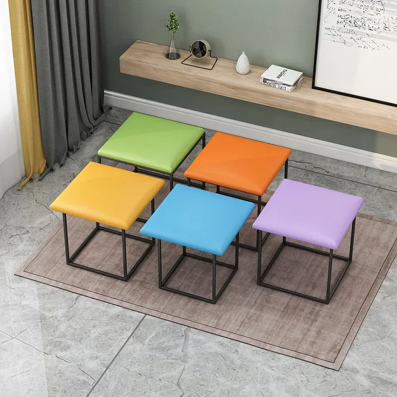 Multifunctional Sofa Stool Iron Foldable Living Room Furniture Home Rubik's Cube