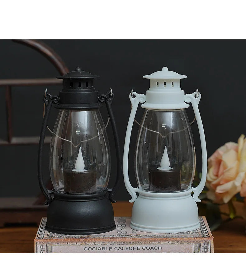 Vintage LED Candle Lantern Waterproof Atmosphere Lamp Flameless Wedding