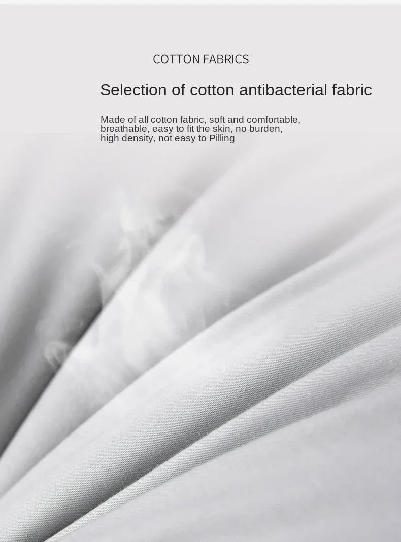 100% Cotton Soy Fiber Pillow Core Cotton Washable Pillows Grade A Low Pillow