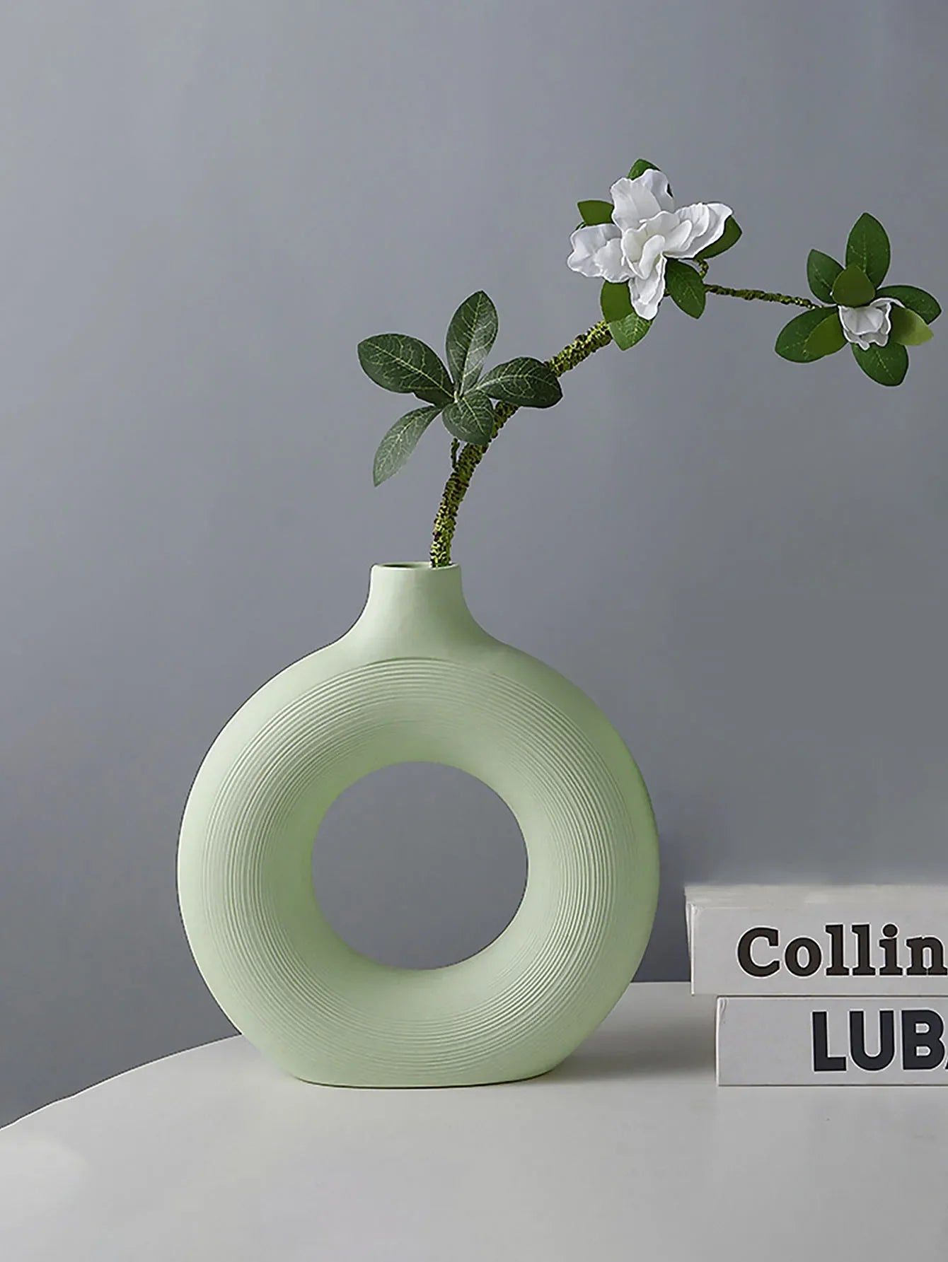 Ceramic vase, round matte vase, minimalist Nordic Bohemian vase