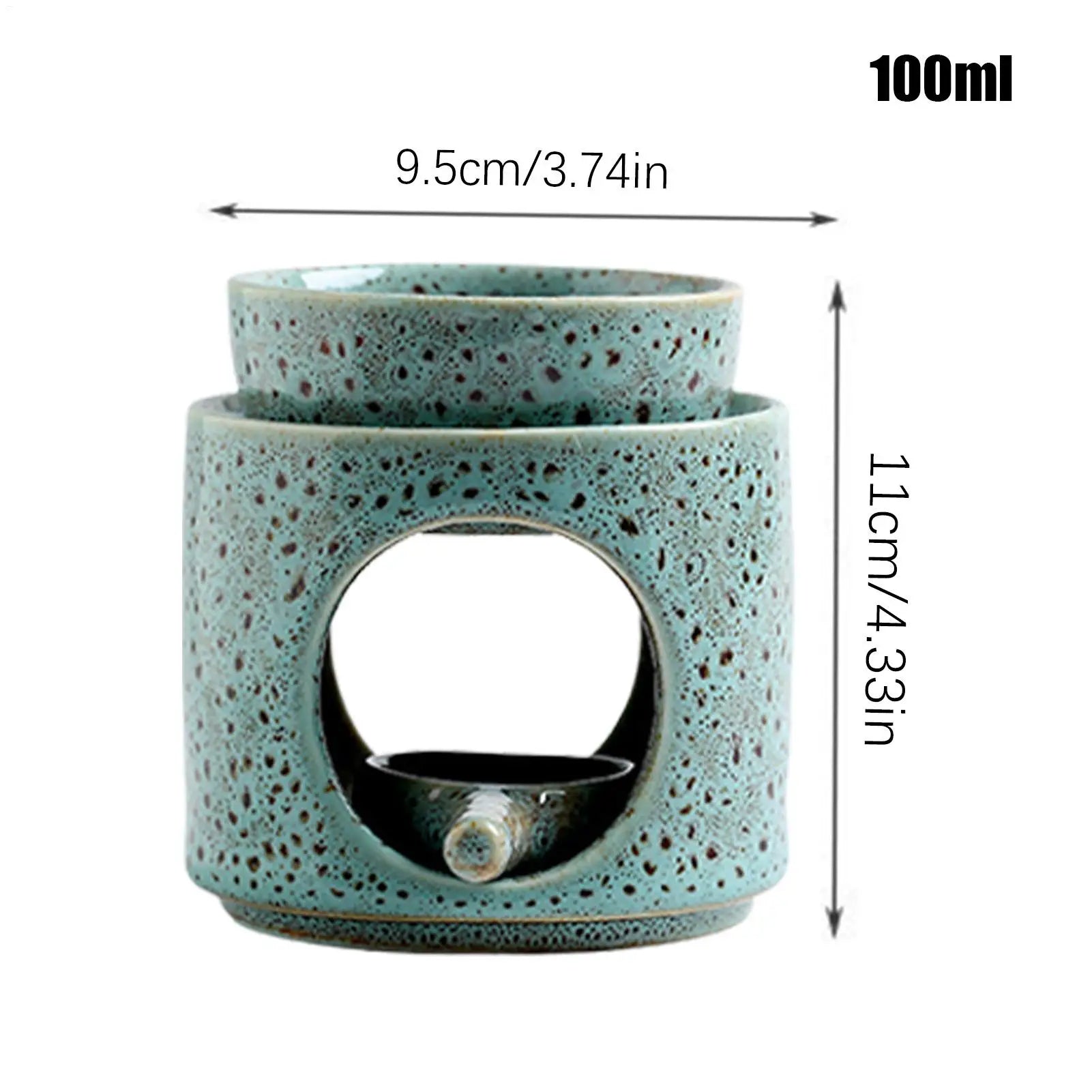 Ceramic Tealight Candle Holder & Oil Warmer Non Slip Home Aroma Table Decor