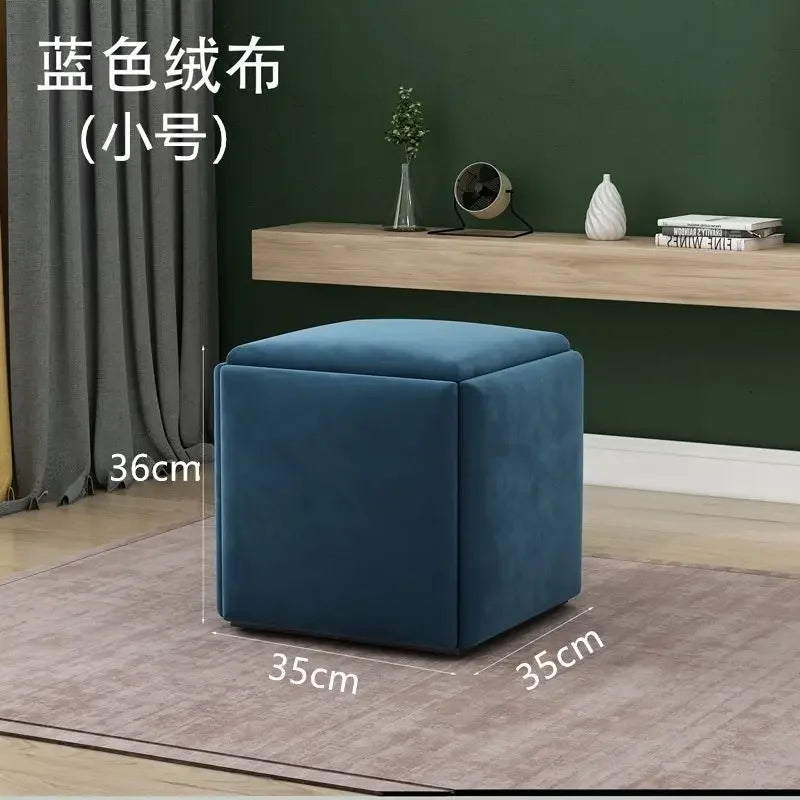 Multifunctional Sofa Stool Iron Foldable Living Room Furniture Home Rubik's Cube