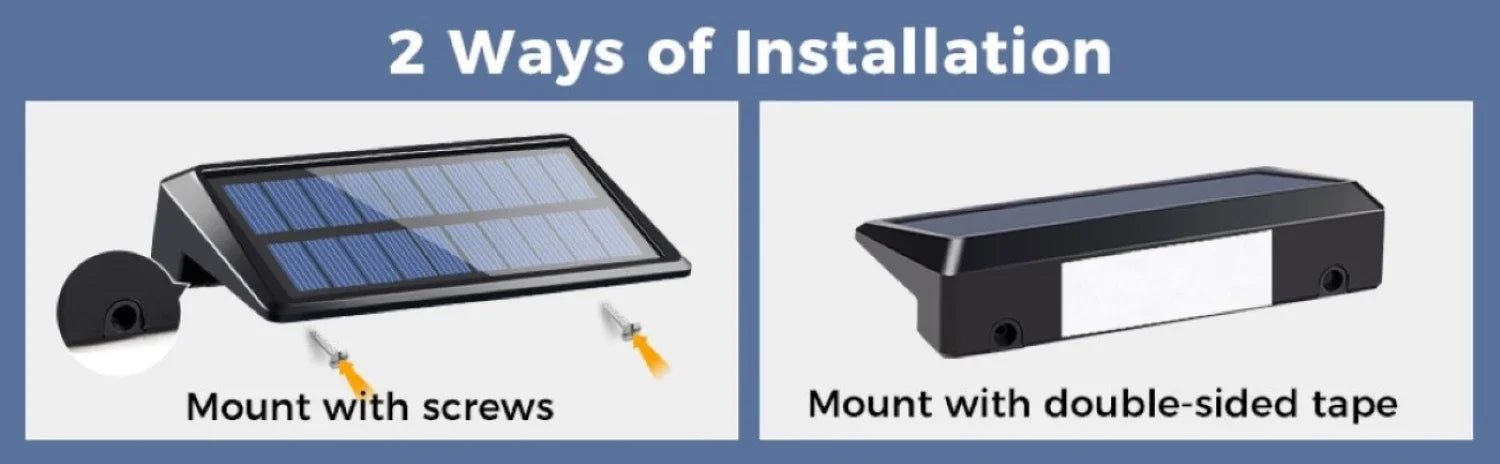 Solar Wall Lights 4 LED Solar Fence Lights Outdoor Waterproof Solar Deck Lights Wall