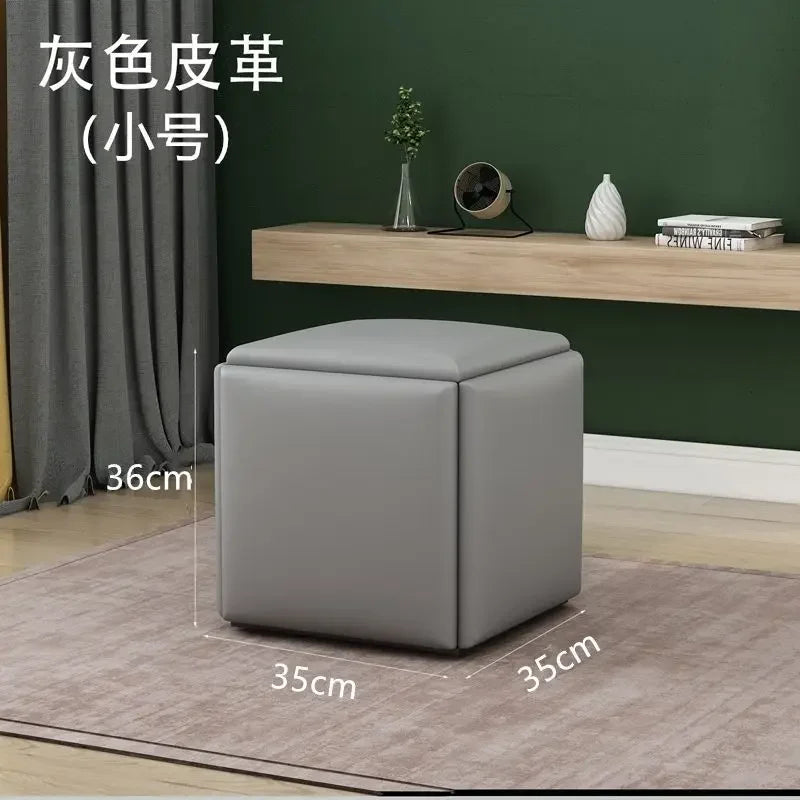 Multifunctional Sofa Stool Iron Foldable Living Room Furniture Home Rubik's Cube