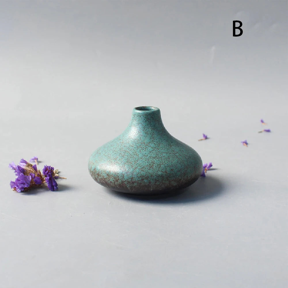 Ceramic Small flower Vase Home Decoration Crafts Tabletop Ornament
