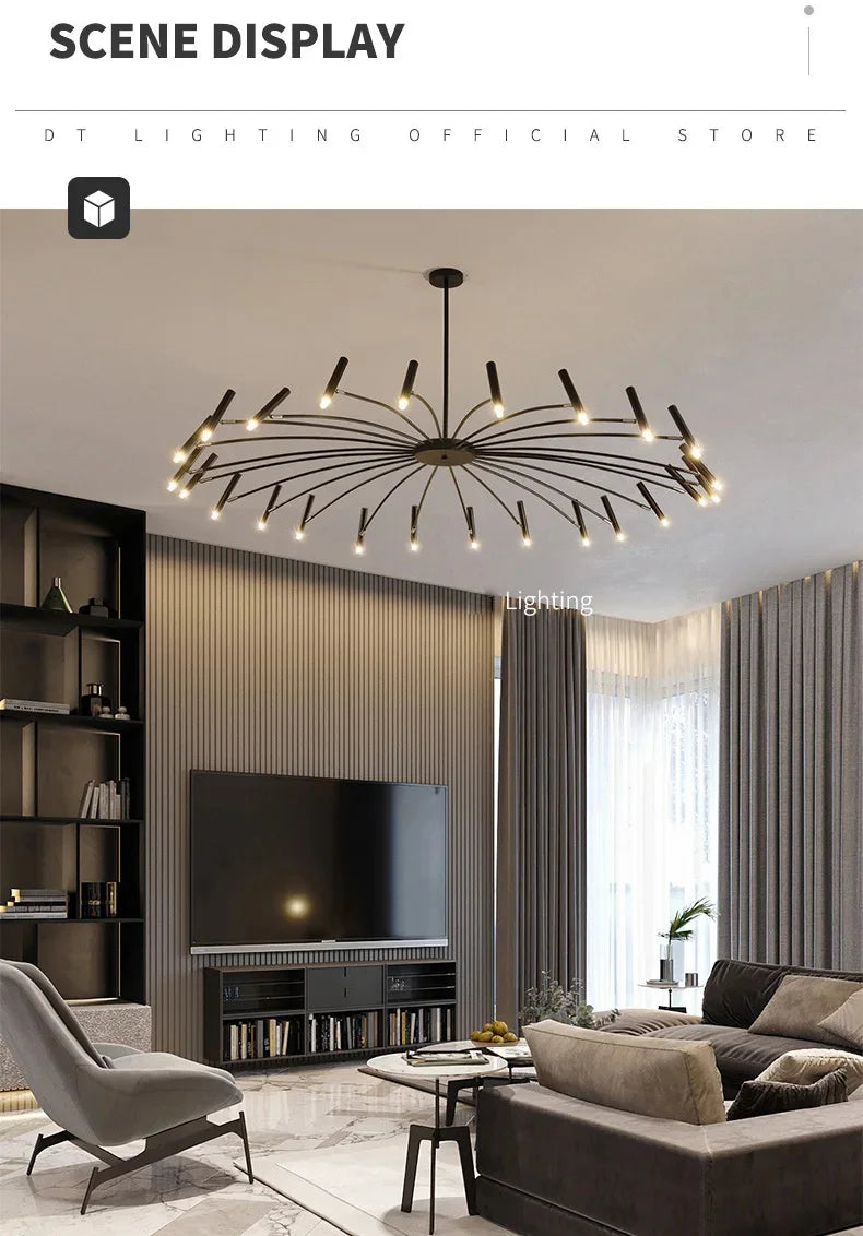 Minimalist Ceiling Chandelier G9 Light Fixtures 110V/220V Home Interior